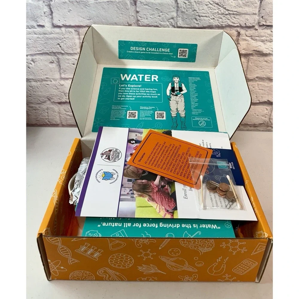COSI Connects Learning Lunchbox Dinosaur Water Activity Kit New Gift Homeschool